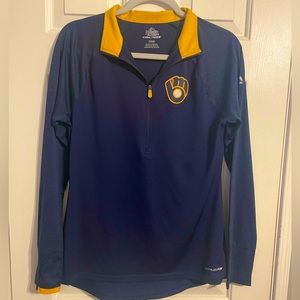 Milwaukee Brewers quarter zip long sleeve